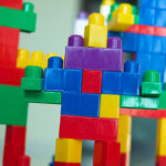 A children building blocks toy stacked as a robot. Can be used for alien or robot invation concept. More in my gallery.